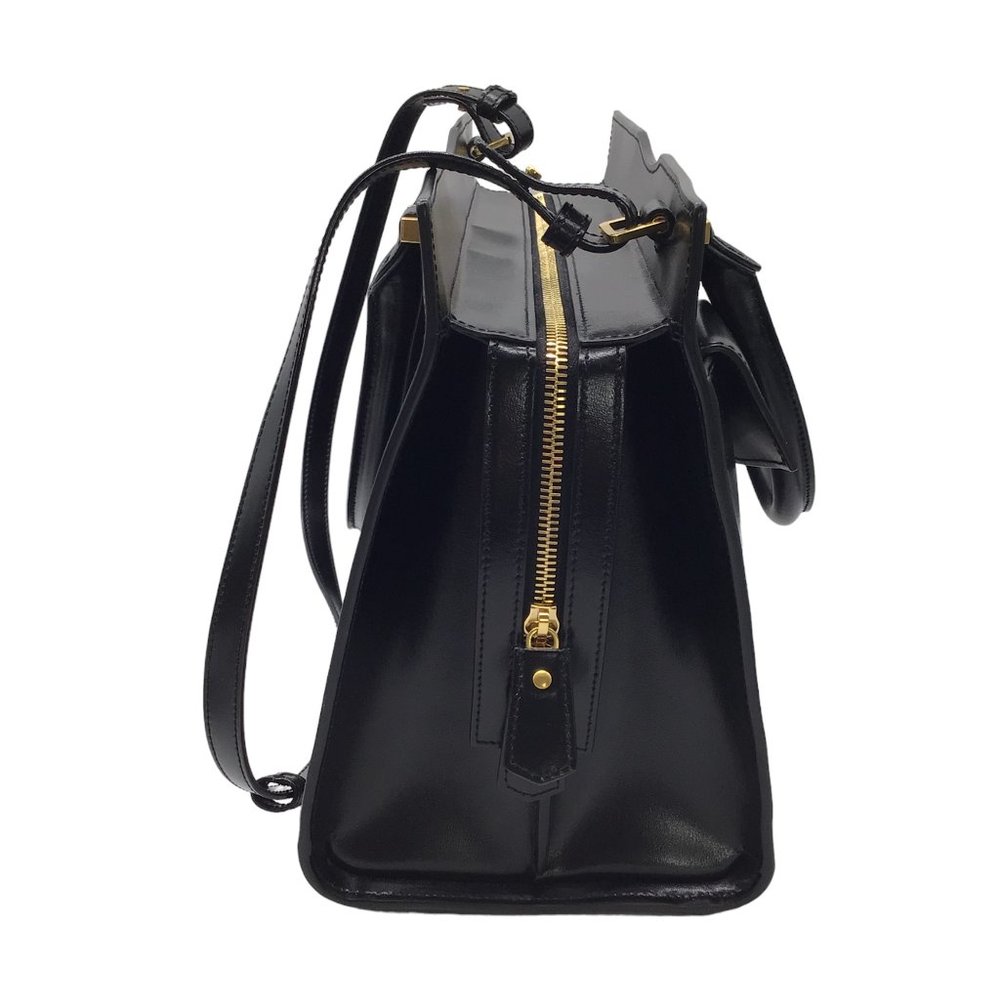SAINT LAURENT BLACK LEATHER MEDIUM UPTOWN HANDBAG - Picture 2 of 9